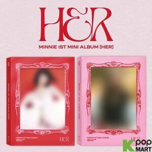 Minnie (G)I-Dle - Her - incl. 80pg Booklet, 2 Cover Postcards, Lyrics Poster,